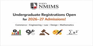 SVKM’s NMIMS opens undergraduate registrations for 2026–27 admissions across Commerce, Engineering, Law, Design, and Mathematics